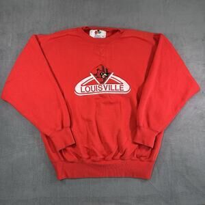 Vintage Louisville Cardinals90s Midwest Embroidery Sweatshirt Pullover Mens XL